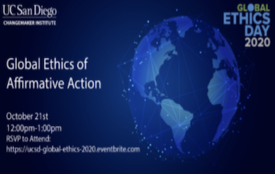 Global Ethics of Affirmative Action Webinar Flier